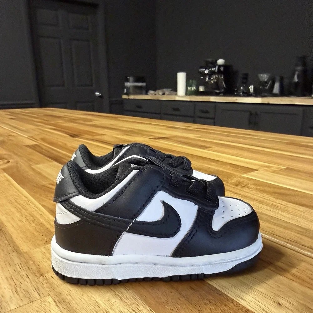 Nike Dunk Low Panda TD Unisex Shoe Size 4c Black White CW1589-100